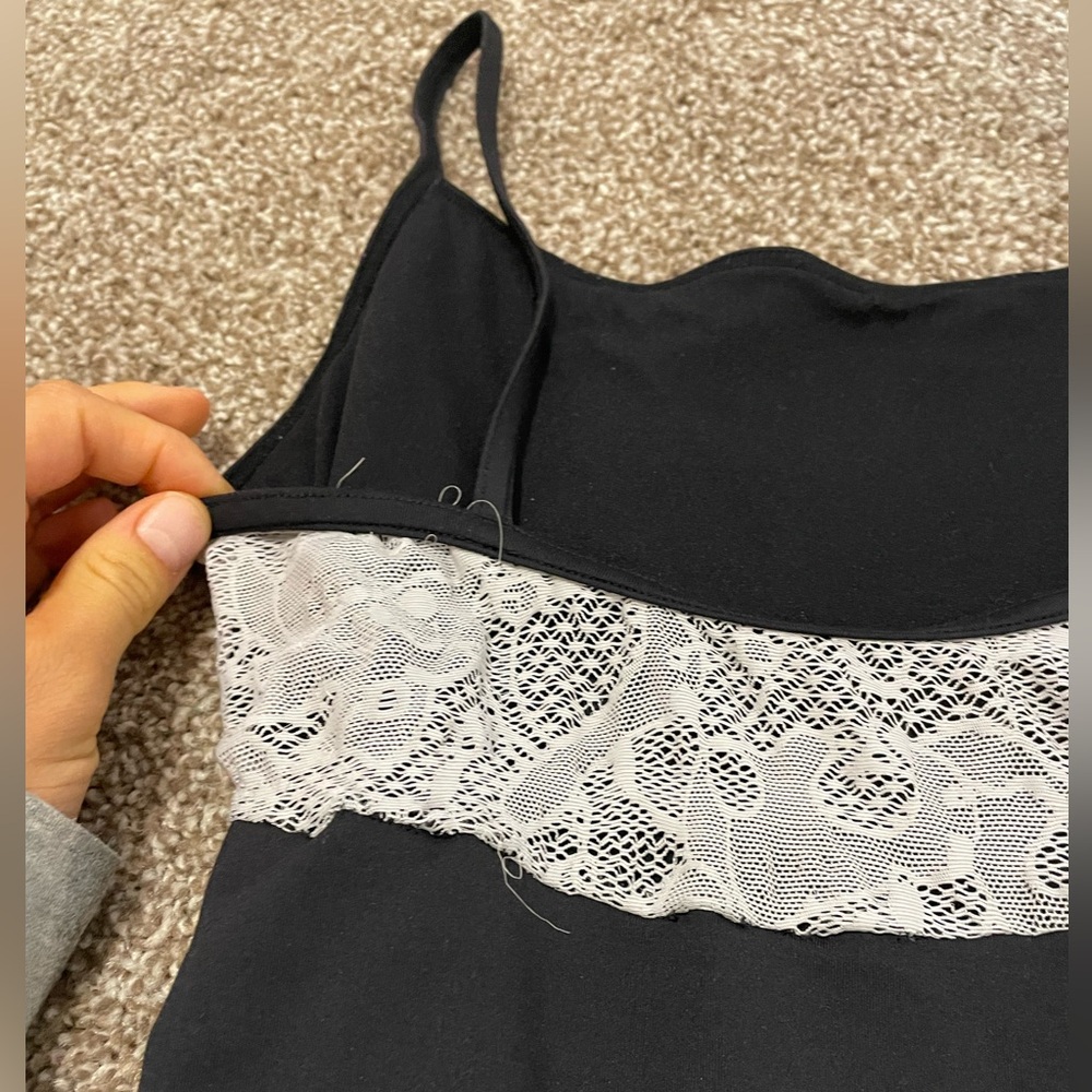 Sansha Black leotard with white lace
- size 6/ adult small - Picture 3 of 6